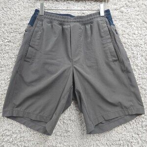 Birddogs Shorts Men Small‎ Gray Lined Zip Pocket Long Active Comfort Gym Beach
